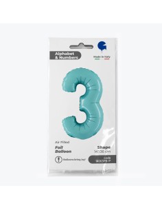 NUMERO 3 PASTEL BLUE CM 35