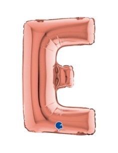 LETTERA E ROSE GOLD CM 35
