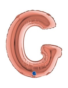 LETTERA G ROSE GOLD CM 35