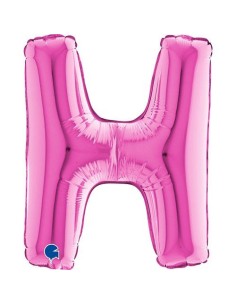LETTERA H FUXIA CM 35