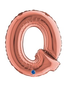 LETTERA Q ROSE GOLD CM 35