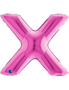 LETTERA X FUXIA CM 35