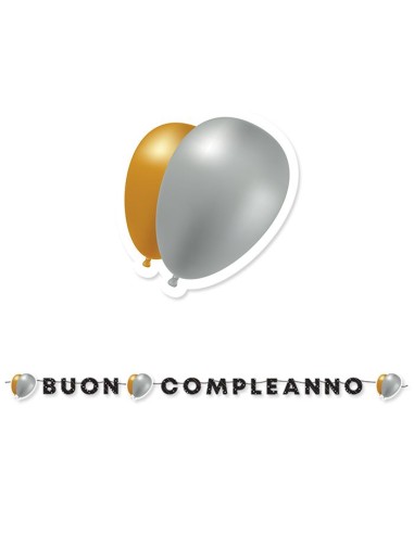 KIT SCRITTA BUON COMPLEANNO MT 6