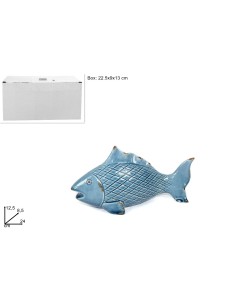 CENTROTAVOLA PESCE CERAMICA 24 CM