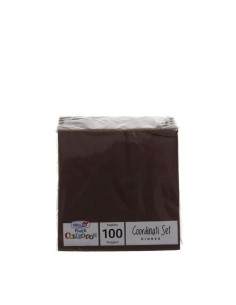 TOVAGLIOLI 25X25 2 VELI 100 PZ MARRONEDOPLA