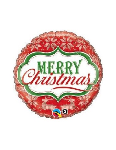 18"MERRY XMAS NORDIC