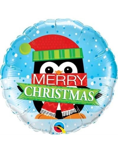 18"MERRY XMAS PENGUIN HM