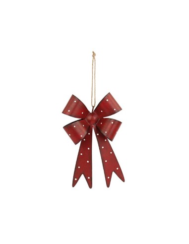 FIOCCO METALLO ROSSO DA APPENDERE CM.18