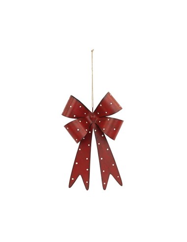 FIOCCO METALLO ROSSO DA APPENDERE CM.32