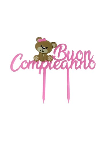 CAKE TOPPER PLEXI STAMPA UV B.COMPLE.ROS
