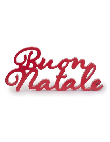 BUON NATALE ROSSO 50XH.23 CM