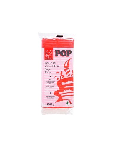 PASTA DI ZUCCHERO 1 KG ROSSO FUOCO
