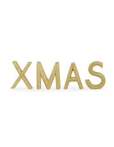 SCRITTA XMAS GLITTER ORO