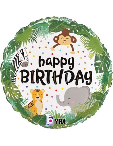 18"JUNGLE BIRTHDAY