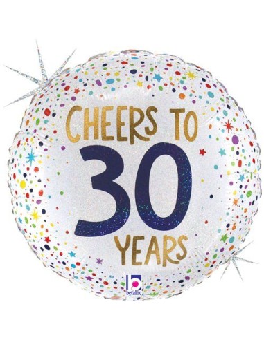 18"CHEERS TO 30 YEARS