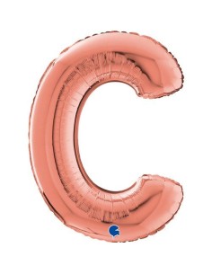 LETTERA C ROSE GOLD CM 66