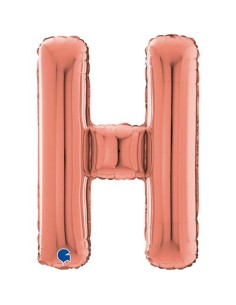 LETTERA H ROSE GOLD CM 66