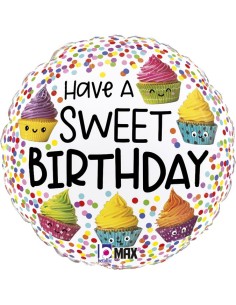 18"CUTE CUPCAKES BIRTHDAY