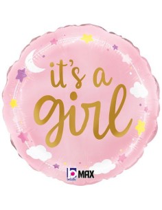 18"IT'S GIRL STARS & CLOUDS