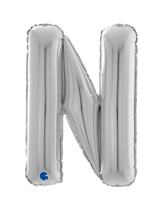 LETTERA N SILVER CM 66