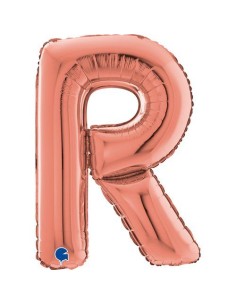 LETTERA R ROSE GOLD CM 66