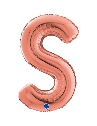 LETTERA S ROSE GOLD CM 66