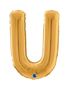 LETTERA U GOLD CM 66