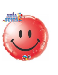 18"SMILEY FACE RED