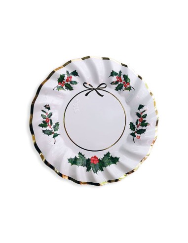 8 PIATTI CM 20 CHRISTMAS CHIC