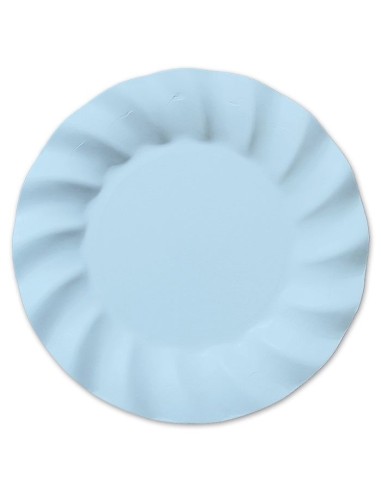 6 PIATTI CM 30 WAVY SOFT BLEU