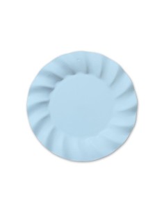 6 PIATTI CM 20 WAVY SOFT BLU