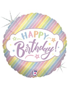 9"PASTEL BIRTHDAY HOLOGRAPHIC CF.10