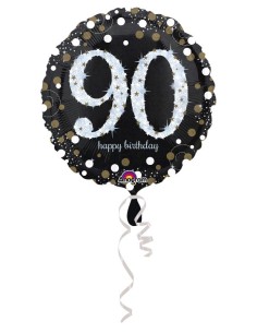 18"SPARKLING BDAY 90 HOLOG
