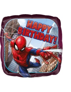 18"SQUARE SPIDERMAN HAPPY BIRTHDAY