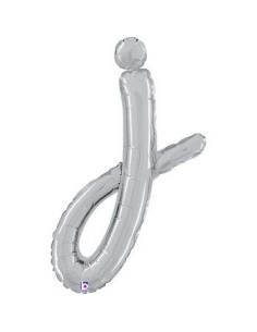 LETTERA J SCRIPT SILVER CM 61