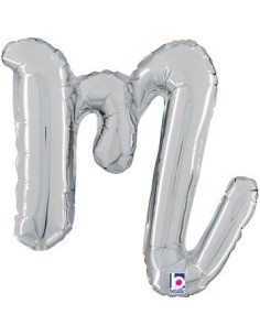 LETTERA M SCRIPT SILVER CM 35