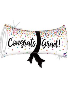 31"GRAD CONFETTI DIPLOMA HOLOG