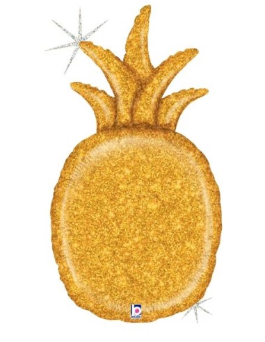 35"GOLD GLITTER ANANAS PINEAPPLE