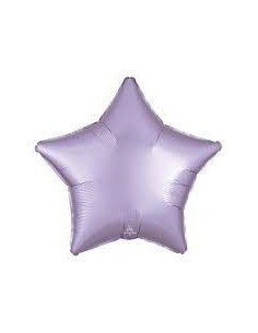 18"STAR SATIN PASTEL LILAC