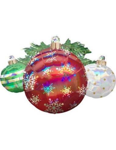 SS SHAPE HOLO IRIDESCENT ORNAMENT
