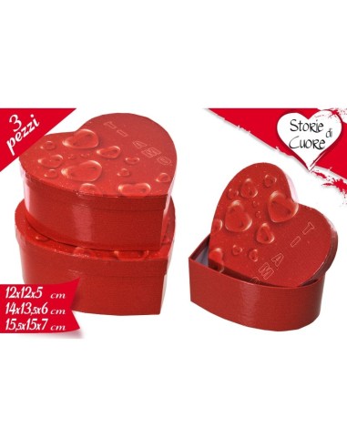 SCATOLA CUORE 3 PZ