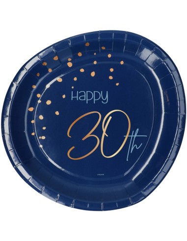 PLATES ELEGANT TRUE BLUE 30 YEAR CM 23