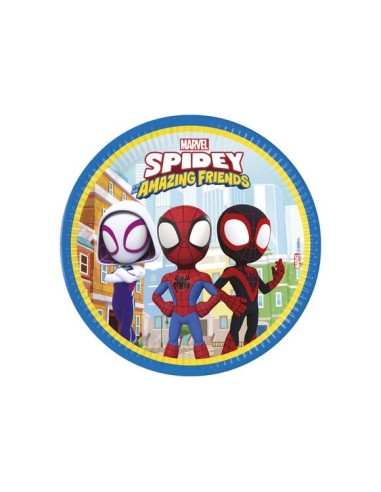 PIATTO CM 23 PZ 8 SPIDEY & FRIENDS