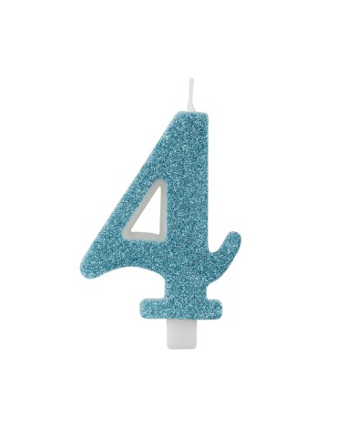 CANDELINA GLITTER N.4 CM.9,5 TIFFANY
