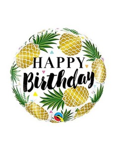18"BIRTHDAY GOLDEN PINEAPPLES