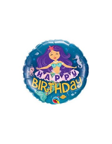 18"HAPPY BIRTHDAY MERMAID