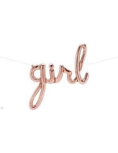 37"SCRIPT GIRL ROSE GOLD