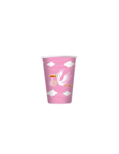BICCHIERINI  80 CC CICOGNA NUVOLA ROSA