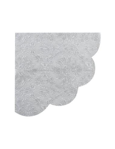 TOVAGLIOLI 33X33 EMBOSSED ARGENTO PZ 16