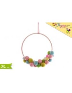 GHIRLANDA CPOMPON 20 CM